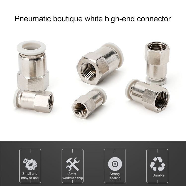 PCF12-04 LAIZE Female Thread Straight Pneumatic Quick Fitting Connector