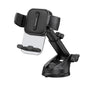 USAMS US-ZJ072 Car Center Console Retractable Transparent Holder(Black)