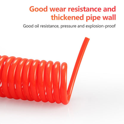 LAIZE Compressor Air Flexible PU Spring Tube without Connector, Specification:8x5mm, 9m