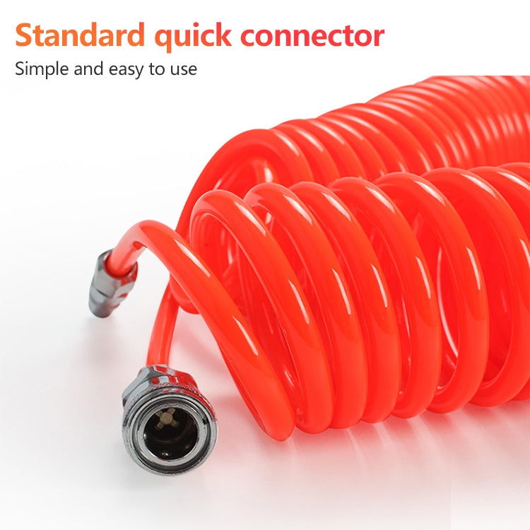 LAIZE Compressor Air Flexible PU Spring Tube without Connector, Specification:8x5mm, 9m