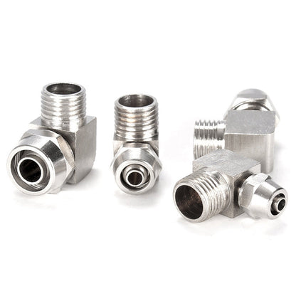 PL8-02 LAIZE Nickel Plated Copper Trachea Quick Fitting Lock Female Connector