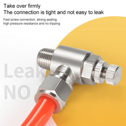 SL10-01 LAIZE Nickel Plated Copper Trachea Quick Fitting Throttle Valve Lock Female Connector