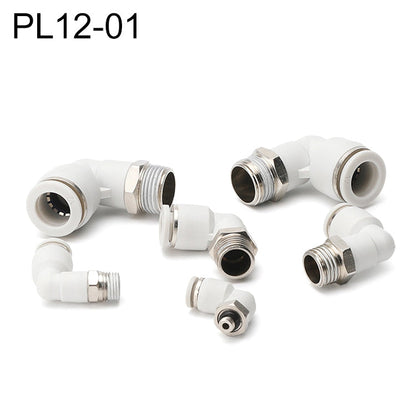 PL12-01 Raccord rapide pneumatique coudé PL LAIZE