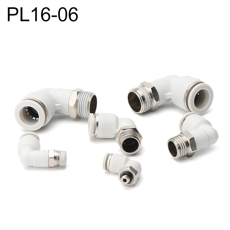 Raccord rapide pneumatique coudé PL16-06 LAIZE