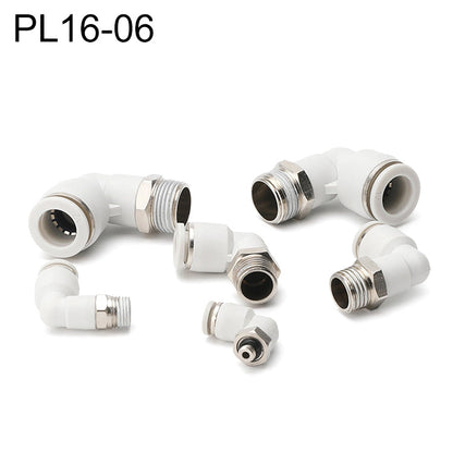 Raccord rapide pneumatique coudé PL16-06 LAIZE