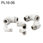 Raccord rapide pneumatique coudé PL16-06 LAIZE