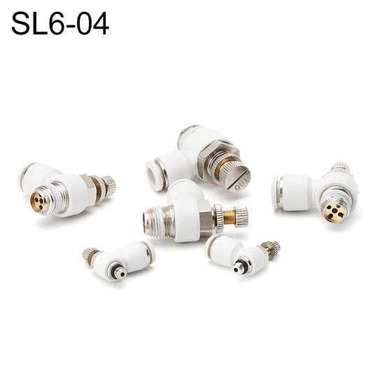 SL6-04 LAIZE Raccord rapide pneumatique coudé de régulateur de débit SL
