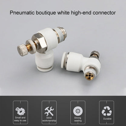 SL10-02 Raccord rapide pneumatique coudé de régulation de débit SL