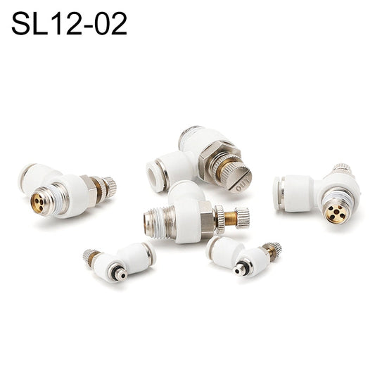 SL12-02 LAIZE SL Raccord rapide pneumatique coudé de régulation de débit