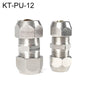 KT-PU-12 LAIZE Nickel Plated Copper Straight Pneumatic Quick Fitting Copper Pipe Connector