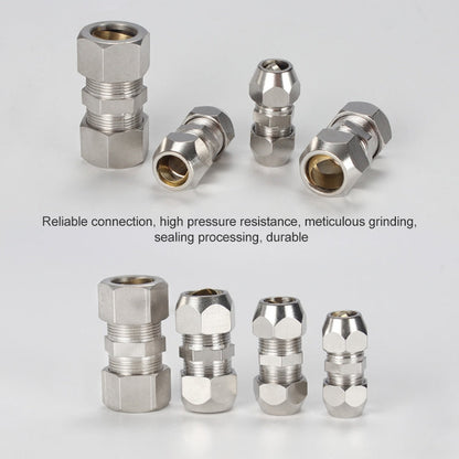 KT-PU-8 LAIZE Nickel Plated Copper Straight Pneumatic Quick Fitting Copper Pipe Connector