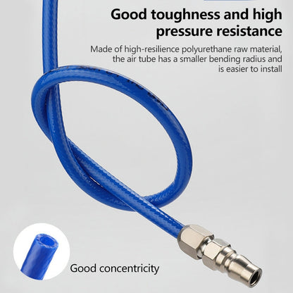 LAIZE High Pressure Flexible Polyurethane Pneumatic Tubing with Connector, Specification:12x8mm, 15m