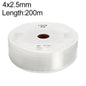LAIZE Tube flexible en PU pour compresseur d'air pneumatique, Spécifications : 4x2,5mm, 200m (Transparent)