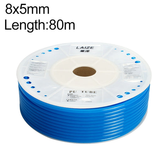 LAIZE Pneumatic Compressor Air Flexible PU Tube, Specification:8x5mm, 80m(Blue)