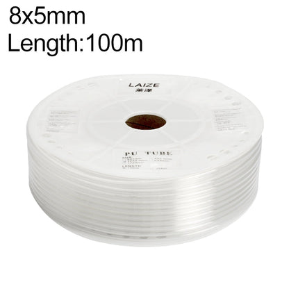 LAIZE Pneumatic Compressor Air Flexible PU Tube, Specification:8x5mm, 100m(Transparent)