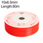 LAIZE Pneumatic Compressor Air Flexible PU Tube, Specification:10x6.5mm, 80m(Red)