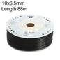 LAIZE Pneumatic Compressor Air Flexible PU Tube, Specification:10x6.5mm, 88m(Black)
