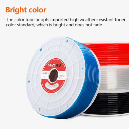 LAIZE Pneumatic Compressor Air Flexible PU Tube, Specification:12x8mm, 80m(Red)