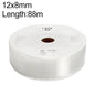 Tube flexible pneumatique en PU pour compresseur d'air LAIZE, Spécification : 12x8mm, 88m (Transparent)