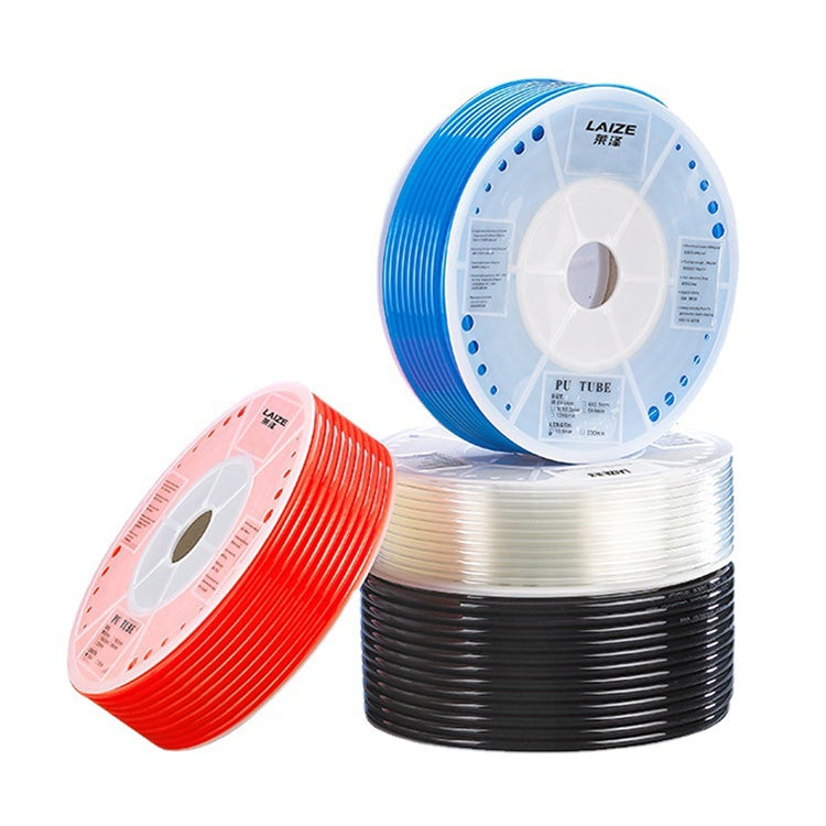 Tuyau flexible d'air en PU pour compresseur pneumatique LAIZE, Spécification: 16x12mm, 100m (Transparent)