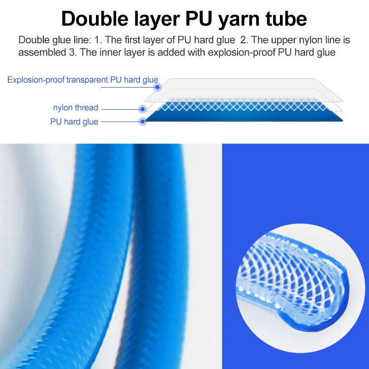 LAIZE Automatic Retractable Air Hose Reel Pneumatic PU Tube, Specification:12x8mm, 12m