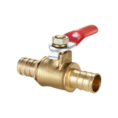 Vanne à bille d'arrêt en laiton avec raccord cannelé pour tuyau pneumatique LAIZE, Spécification: 10mm
