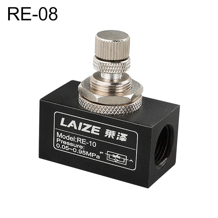 LAIZE Régulateur de vitesse pneumatique unidirectionnel, Spécification : RE-08 DN08mm