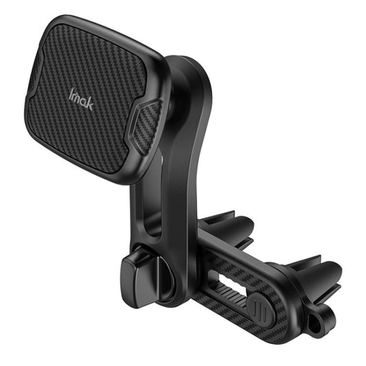 Support de voiture magnétique double puce IMAK C5-F2 pour grille d'aération (noir)