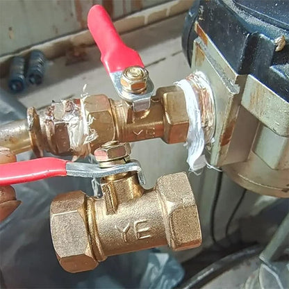 LAIZE Pneumatic Hose Connector Copper Ball Valve, Specification:Inside and Outside 1 1/8 inch