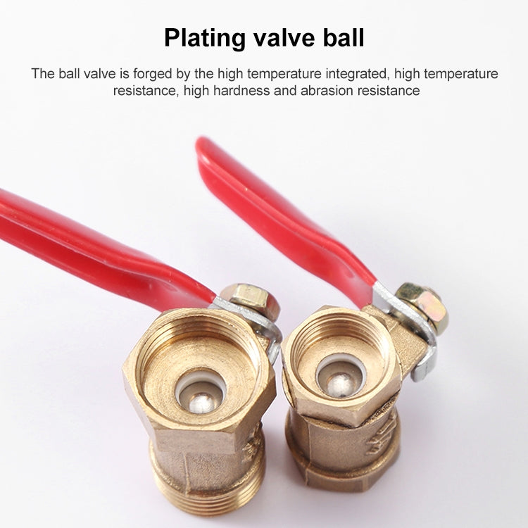 LAIZE Pneumatic Hose Connector Copper Ball Valve, Specification:Outside 4-Barb 10mm