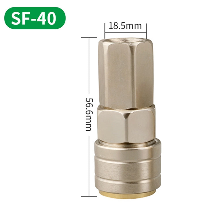LAIZE SF-40 10pcs Raccord rapide pneumatique autobloquant de type C