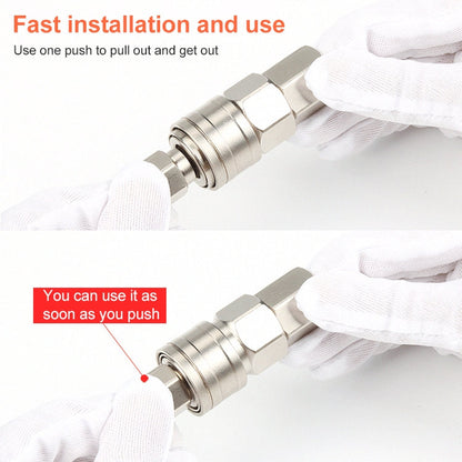 LAIZE SF-40 10pcs Raccord rapide pneumatique autobloquant de type C
