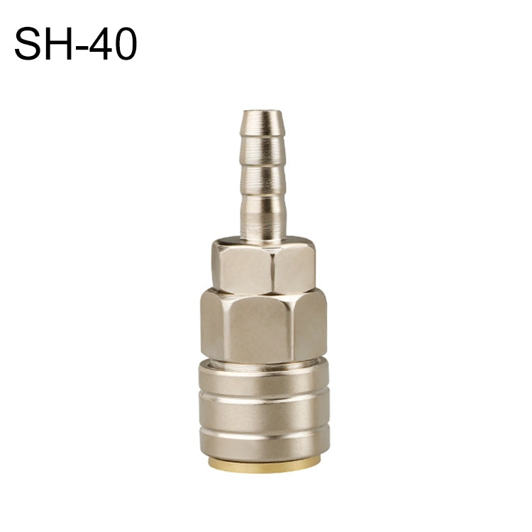 LAIZE SH-40 10pcs Connecteur rapide pneumatique auto-bloquant de type C
