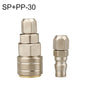 LAIZE SP+PP-30 10pcs Connecteur rapide pneumatique auto-bloquant de type C
