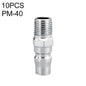 LAIZE PM-40 10pcs C-type Self-lock Air Tube Pneumatic Quick Fitting Connector