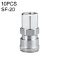LAIZE SF-20 10pcs C-type Self-lock Air Tube Pneumatic Quick Fitting Connector
