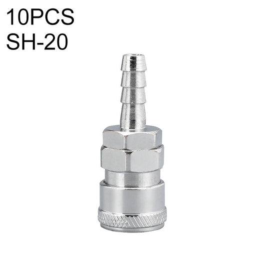 LAIZE SH-20 10pcs C-type Self-lock Air Tube Pneumatic Quick Fitting Connector
