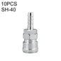 LAIZE SH-40 10pcs C-type Self-lock Air Tube Pneumatic Quick Fitting Connector