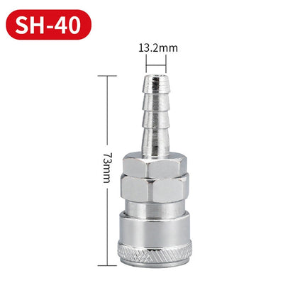 LAIZE SH-40 10pcs C-type Self-lock Air Tube Pneumatic Quick Fitting Connector