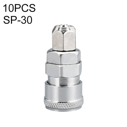 LAIZE SP-30 10pcs C-type Self-lock Air Tube Pneumatic Quick Fitting Connector