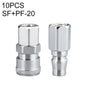 LAIZE SF+PF-20 10pcs C-type Self-lock Air Tube Pneumatic Quick Fitting Connector