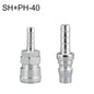 LAIZE SH+PH-40 10pcs Raccord rapide pneumatique autobloquant de type C pour tube à air