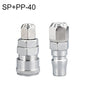 RACCORD PNEUMATIQUE RAPIDE LAIZE SP+PP-40 10pcs, TUBE À AIR À VERROUILLAGE AUTOMATIQUE DE TYPE C