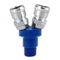 Composants pneumatiques autobloquants LAIZE bidirectionnels ronds G1/2 de type C