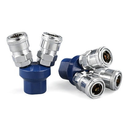 Composants pneumatiques autobloquants LAIZE bidirectionnels ronds G1/2 de type C