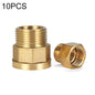 LAIZE 10pcs Réduction de diamètre Interne et Externe Filetage Interne Filetage Externe, Calibre : 1 Point