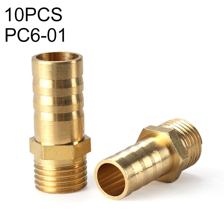 PC6-01 LAIZE 10pcs Composants pneumatiques Pagode PC Filetage externe