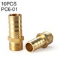 PC6-01 LAIZE 10pcs Composants pneumatiques Pagode PC Filetage externe
