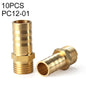 PC12-01 LAIZE 10pcs Pneumatic Components Pagoda PC External Thread