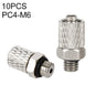PC4-M6 RACCORD RAPIDE 10pcs Micro Trachée